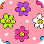 smiley flowers theme +home android application logo